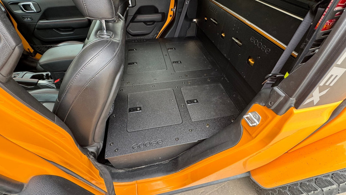 Jeep Gladiator 2019-Present JT 4 Door - Second Row Seat Delete Plate System - High Platform