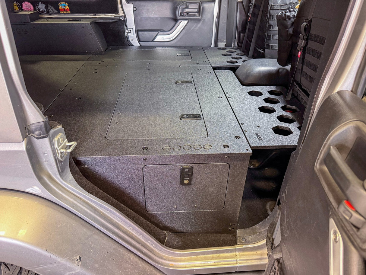 Jeep - Wrangler - 2007-2018 - JKU - 4 Door - Explore Series - Seat Delete Plate System - Second Row - Module Based - 8" Module
