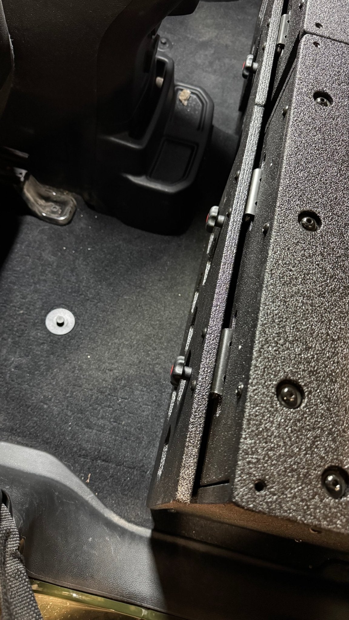 Jeep Wrangler 2018-2023 JLU 4 Door - Second Row Seat Delete Plate System - 8" or 10" Module Based