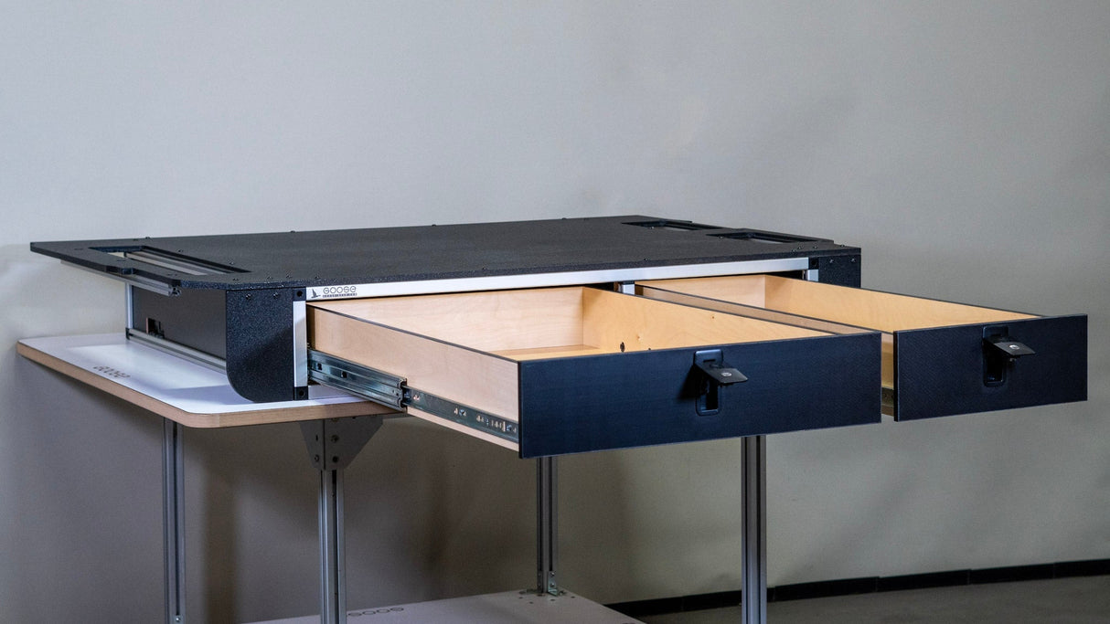 Toyota Land Cruiser 1998-2007 100 Series - Side x Side Drawer Module with Fitted Top Plate