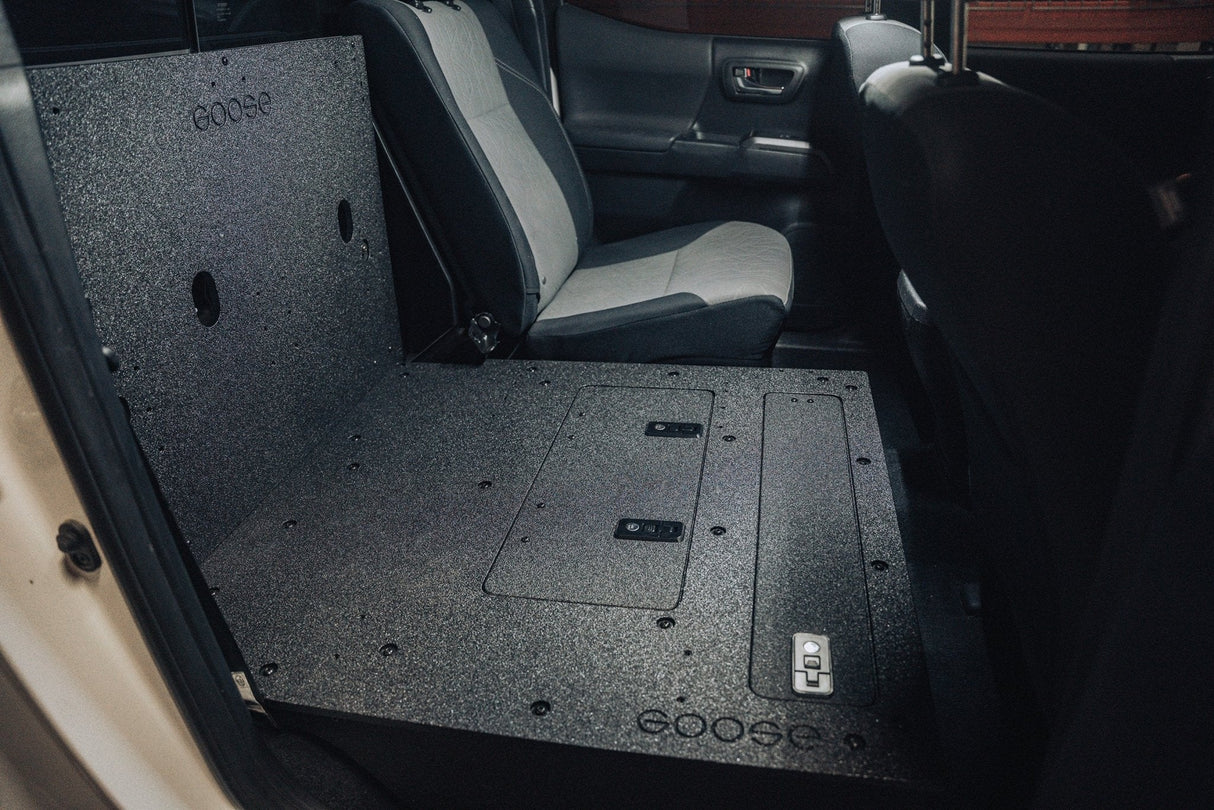 Toyota Tacoma 2005-2023 2nd and 3rd Gen Double Cab Version 2 - Second Row Seat Delete Plate System