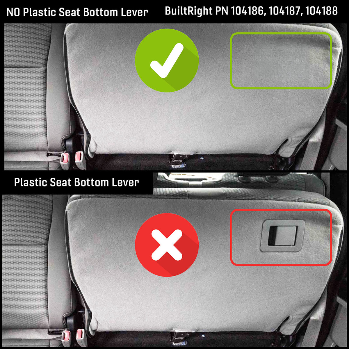 Seat Bottom MOLLE Panel | Ford F-150 & Raptor (2019-2026), F-250/350 (2019-2026)